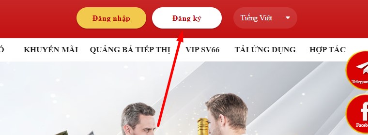 Đăng ký SV66 - Thao tác tạo tài khoản chỉ trong một nốt nhạc 12 Anh em chọn mục “đăng ký” trên giao diện trang chủ của nhà cái